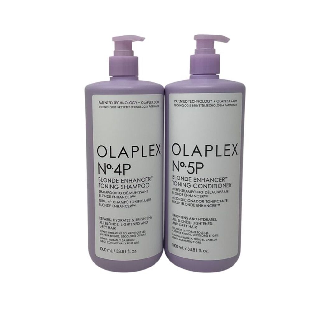 Olaplex N 4P Blonde Shampoo 33.8 oz & N 5P Blonde Conditioner 33.8 oz Combo LTR